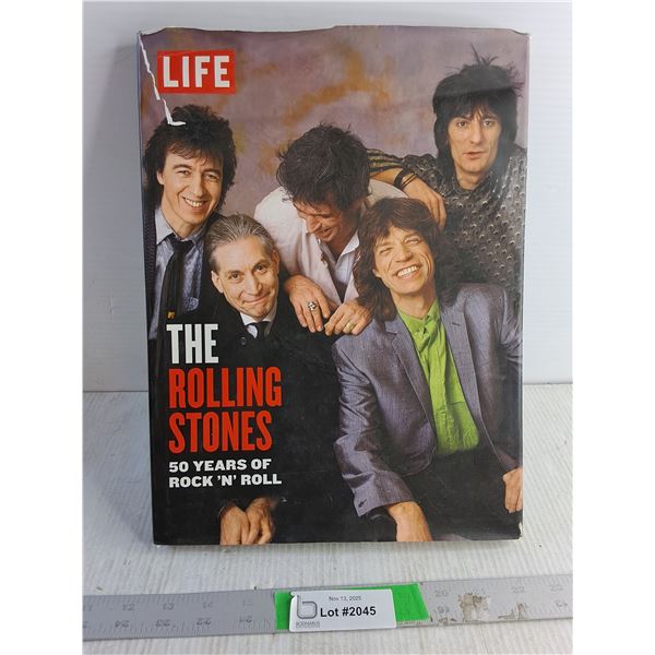 Hard Cover Book - The Rolling Stones  50 Years Of Rock 'N'Roll
