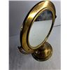 Image 2 : Vintage Brass Vanity Swing/ Tilting Mirror 10" Accross/ 14" From Base High