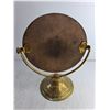 Image 3 : Vintage Brass Vanity Swing/ Tilting Mirror 10" Accross/ 14" From Base High