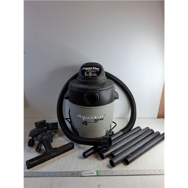 Aqua Vac (4 Gallon) Shop-Vac - Powers On/ Hose/ Attachments - PICK UP ONLY