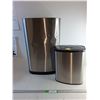 Image 1 : *(2) Stainless Garbage Cans - Big One 24" (Missing Lid)/ Small One 13"