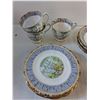 Image 3 : "Silver Birch" Royal Albert China - Cream And Sugar/ 8" Platters/ Sm Plates/ Cups And Saucers