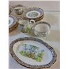 Image 4 : "Silver Birch" Royal Albert China - Cream And Sugar/ 8" Platters/ Sm Plates/ Cups And Saucers
