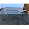 Image 1 : **Glass Top Patio Table 61" x 38"x 27", Cannot Ship