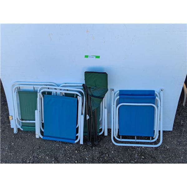 **(5) Folding Lawn Chairs, Cannot Ship
