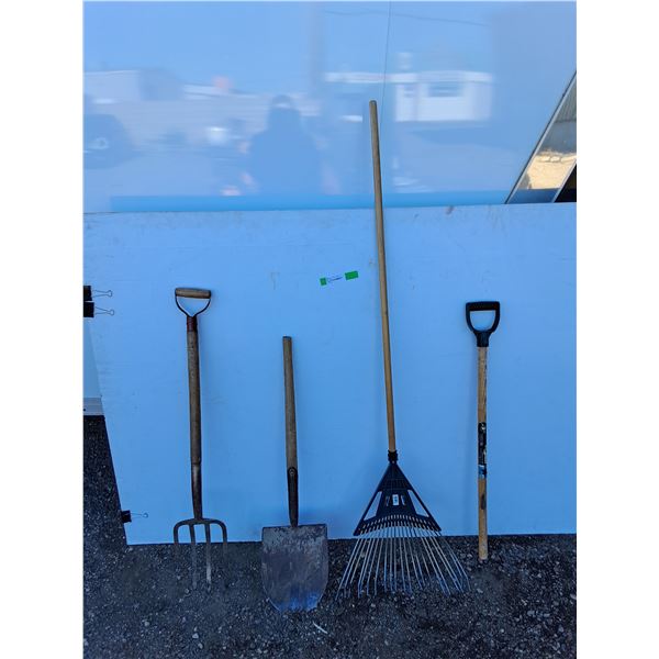 **Pitchfork, Rake, Shovel- As Is Up to 64", Cannot Ship
