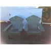 Image 1 : **(2) Wooden Outdoor Chairs Up to 37"- As Is, Cannot Ship