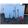 Image 1 : **Shovels, 10 Litre Jerry Can, Trunk Bike Carrier, Misc. Cannot Ship