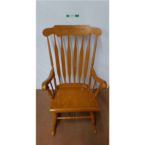 *Wooden Rocking Chair 43" Tall, Cannot Ship