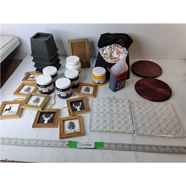 Bed Risers, Fake Blood, Emulsion Paints (each is half full), Markers- As Is, Misc. Cannot Ship