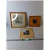 Image 1 : Retirement Sign & (2) Wooden Mirrors Up to 13.25"