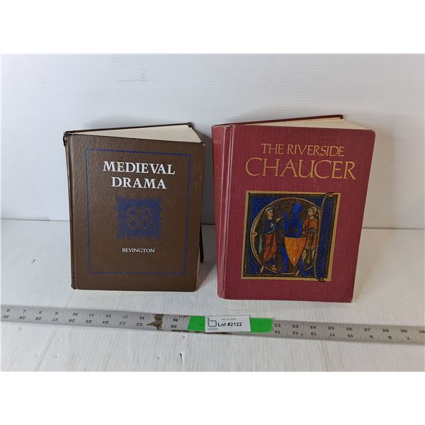 (2) Books- The Riverside Chaucer & Medieval Drama