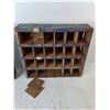Image 2 : (2) Wooden Storage Trays with Compartments 12" x 2.75" x 10.75"