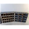 Image 2 : (4) Wooden Storage Trays with Compartments 12" x 2.75" x 10.75"