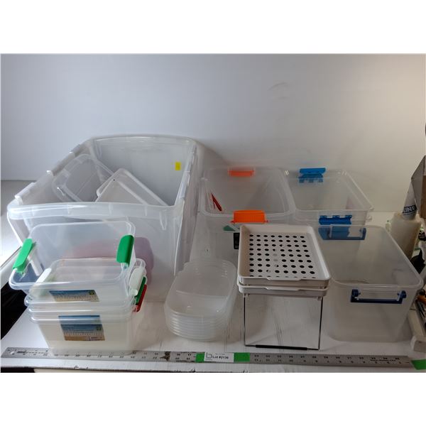 Plastic Storage Containers Up to 22.5" x 15.5" x 12.5" - PICK UP ONLY