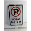 Image 1 : No Parking Street Sign 21"x 17.5"
