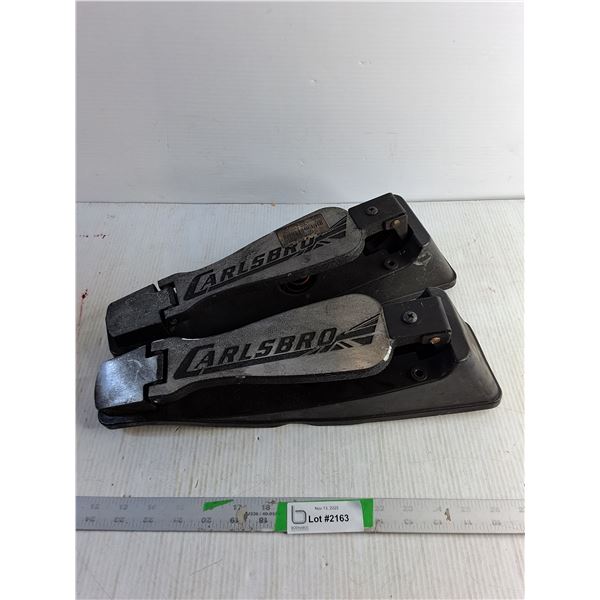 (2) Bass Drum Pedals For Carlsbro Electronic Drum Kit / Cords