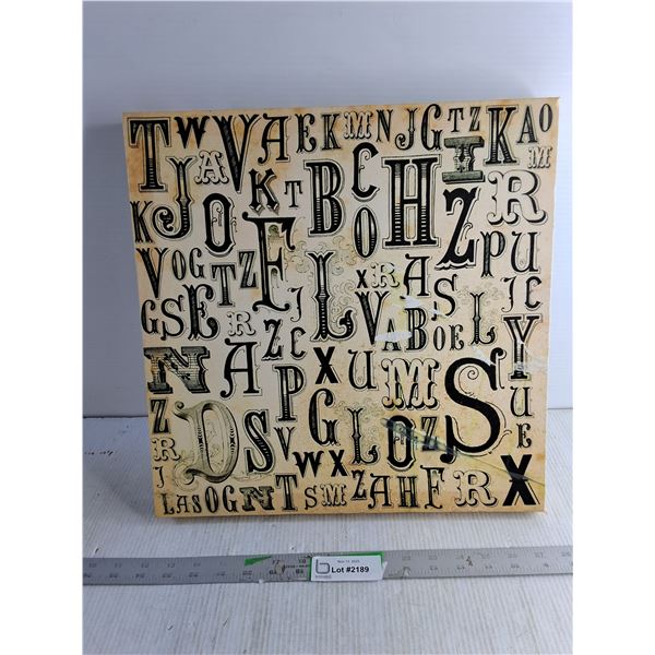 Mounted Canvas Art 16  x 16  (As Is)