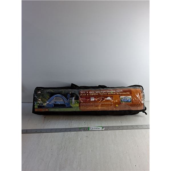 7 ft x 6 ft Wedge Dome Tent In Bag/ Sleeps 2-3 People