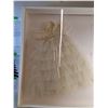 Image 2 : *Shadow Box Of Baby Christening Gown 35" x 35" x 5" - As Is
