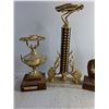 Image 2 : (4) Car Racing Trophies 10" - 15"
