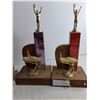 Image 3 : (4) Car Racing Trophies 10" - 15"