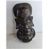 Image 2 : Wooden Carved Mask 12"/ Wood Corner Wall Mount Shelf 11" x 11"