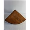 Image 5 : Wooden Carved Mask 12"/ Wood Corner Wall Mount Shelf 11" x 11"