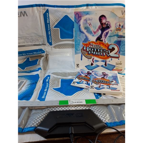 Wii Dance Revolution Game includes Mat-Untested