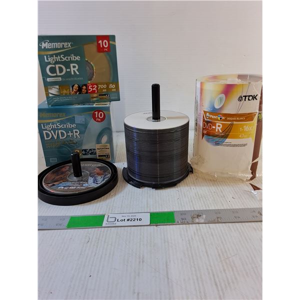 DVD- R Discs Used, DVD- R & CD-R NOS