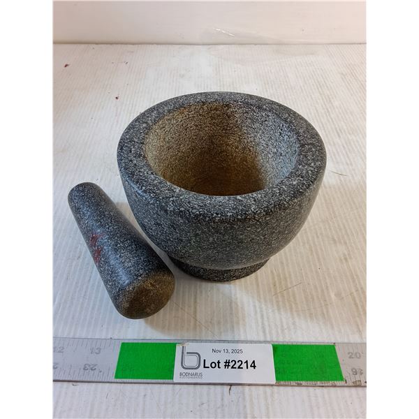 Solid Stone Pestle & Mortar Set - PICK UP