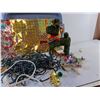 Image 7 : Bin of Various Christmas Decorations, String Lights, Ornaments, Gift Bags, Garland - Untested,Cannot