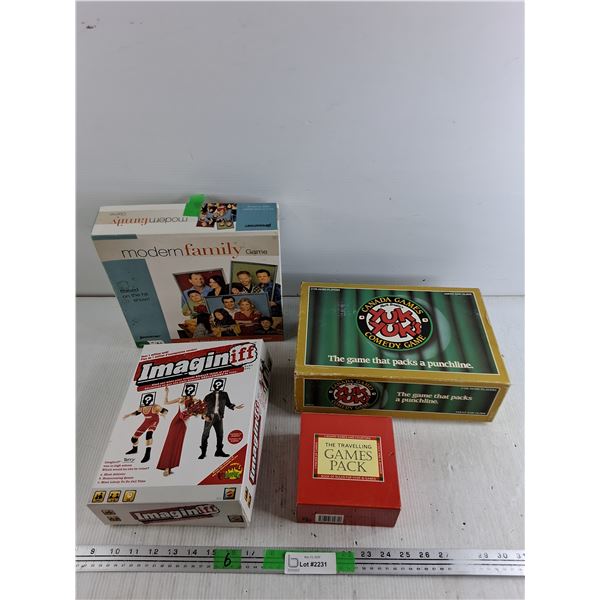 Board Games- Game Pack, Modern Family, Yuk Yuks, Imaginiff- As Is