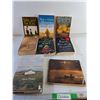 Books - ( 6) Paperback, (1) Hardcover, 1985 National Parks Calendar -