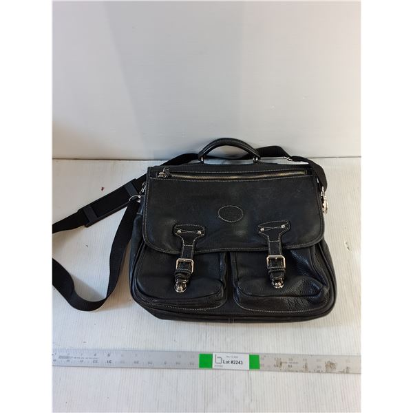 Roots Genuine Black Leather Bag, Apple Ipod - Untested, As Is