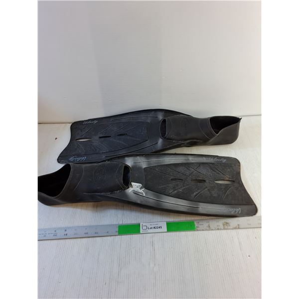 Velocity Black Fins, Size 9-10 - As Is