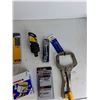 Image 3 : (2) 900 Staples & Brad Nails, Metric Impact Driver Set,  Socket Adapter, 4" Grease Gun, 3" Lenox Saw