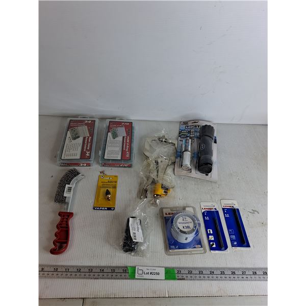 Hose Clamp Assortment, HNBR O-Ring Assortment,  Blow Gun Replacement Tip, Wire Brush, Misc