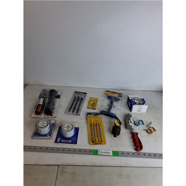 LED Flashlight, Socker Adapter Set, Blow Guu Replacement Tip, Metric T-Handle Hex Key Set, Misc