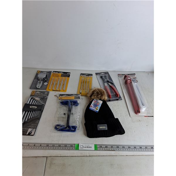 3-Position Folding Scraper, Stainless Steel Tweezer Set, Pry Tool Spudger Set, Misc