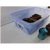Image 4 : Glass & Ceramic Insulators, Plastic Container 16" x 11" x 5", Scrap Metal - PICK UP