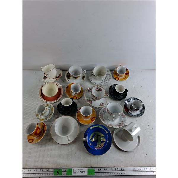 Ceramic Tea Cup & Saucer Decorations