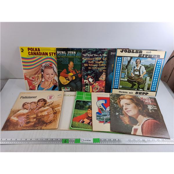 Various Vinyl Records - Polka Canadian Style, Marilyn Sellars, Jodler und Zither