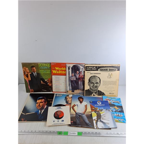 Overwatch & 3 in 1 Comics, Vinyl Records - Square Dance, Peter Nero, The Worlds Greatest Waltzes