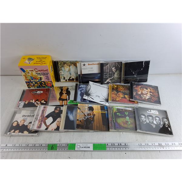 Various Audio CDs - Beethoven, Earl Greyhound, Irving Berlin, The Simpsons CD & Puzzle