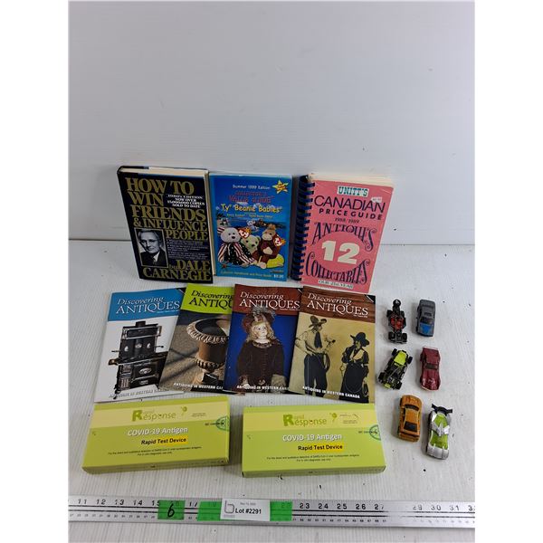 Hot Wheels Toys, Covid 19 Rapid Test, Books - Discovering Antiques, Price Guide