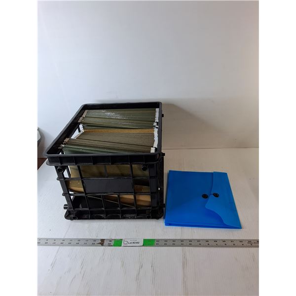 Crate 16.75  x 13.75  x 11.25   & File Folders, Cannot Ship