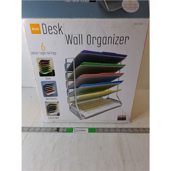 Mesh Desk Wall Organizer, NIB