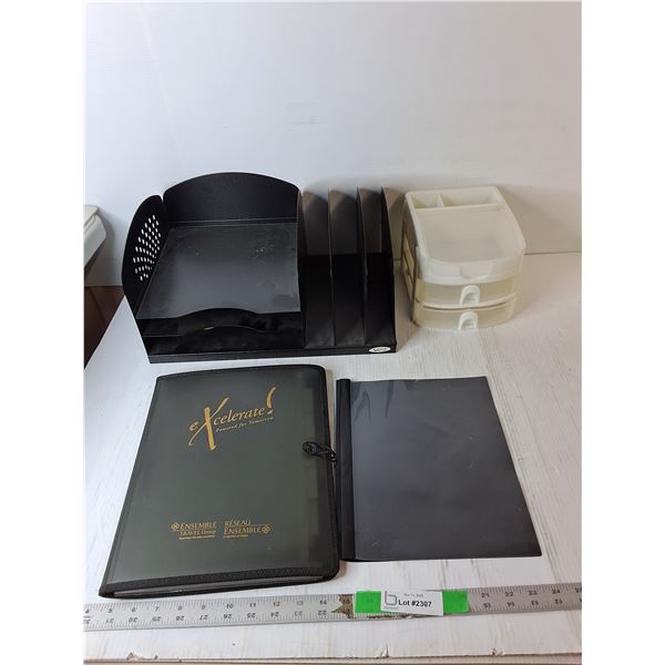 Desk Organizer, Mini Storage Container & Portfolio Holder