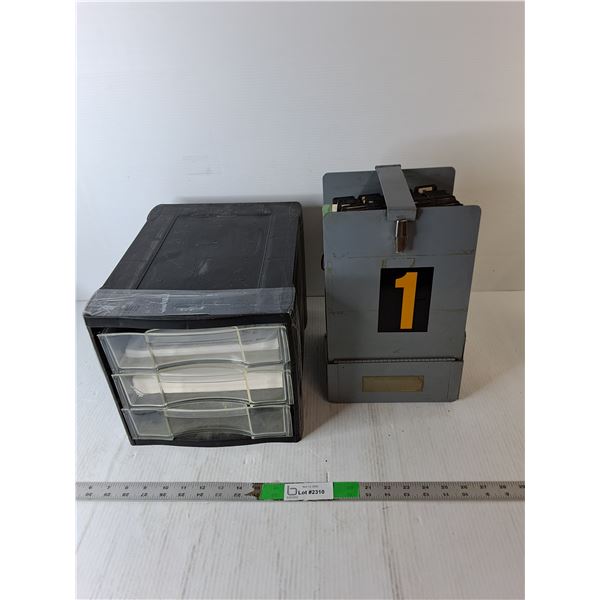 3 Drawer Organizer & Metal Posting File